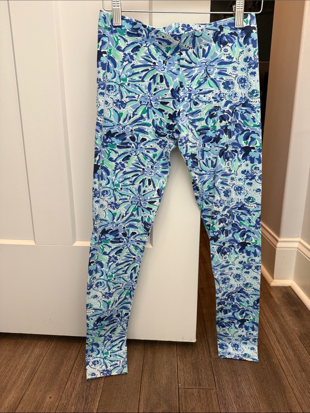 Lilly Pulitzer Blue Aqua Floral Girls' Leggings